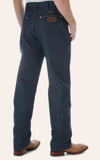 Wrangler Men's Cowboy Cut Rigid Denim Relaxed Fit Jeans In Blue