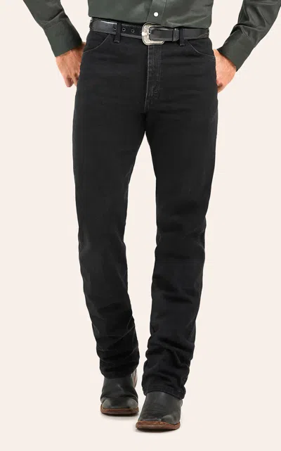 Wrangler Men's Cowboy Cut Shadow Black Original Fit Jean