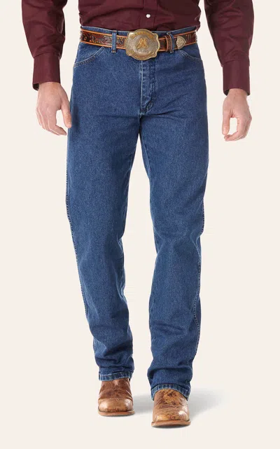 Wrangler Men's Cowboy Cut Stonewashed Original Fit Jeans In Blue
