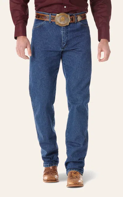Wrangler Men's Cowboy Cut Stonewashed Original Fit Jeans In Blue
