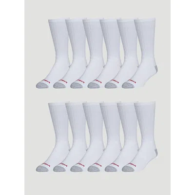 Wrangler Men's Crew Work Sock (12-pack) In White