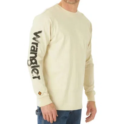 Wrangler Men's Fire Resistant T-shirt In Sand In Beige