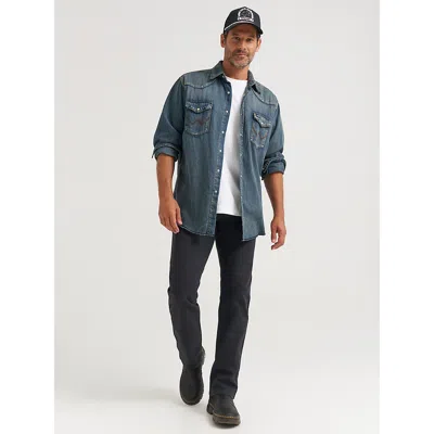 Wrangler Men's Five Star Premium Performance Canvas Jean In Black