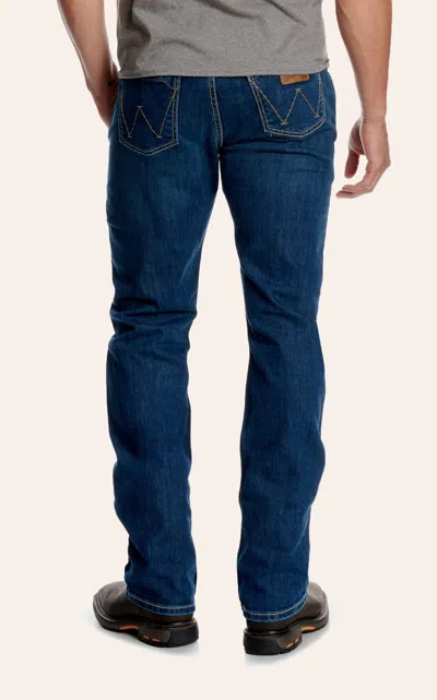 Wrangler Men's Fr Retro Dark Wash Slim Fit Boot Cut Jeans In Blue