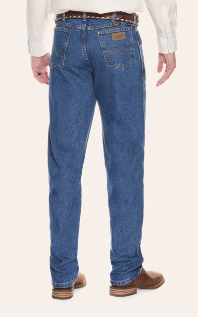 Wrangler Men's George Strait Cowboy Cut Relaxed Fit Jeans In Blue