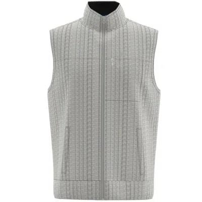 Wrangler Men's George Strait Knit Vest In Heather Oatmeal In Gray