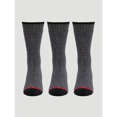 Wrangler Men's Heavyweight Boot Sock In Black