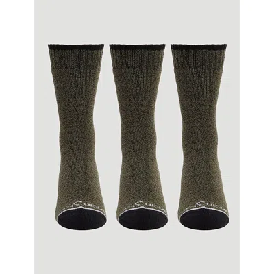 Wrangler Men's Heavyweight Boot Sock In Dark Green