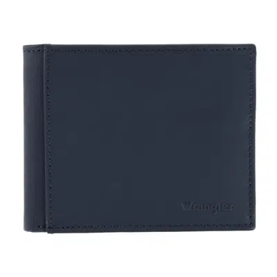 Wrangler Men's Leather Bifold Wallet In Black