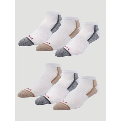 Wrangler Men's Low Cut Sock (6-pack) In White In Multi