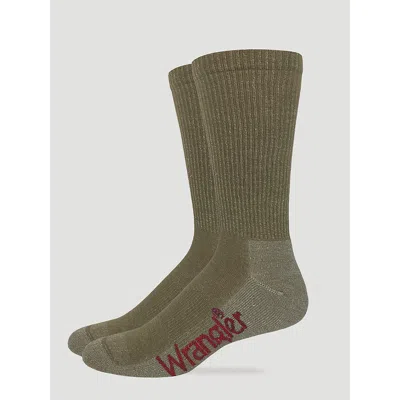 Wrangler Men's Merino Wool Crew Socks In Beige In Brown