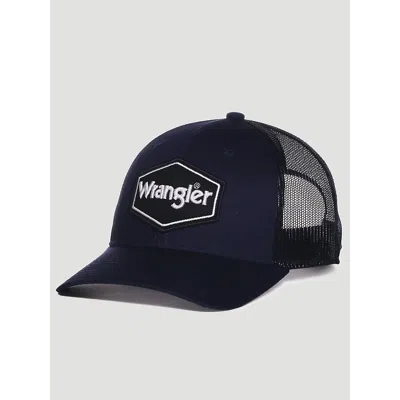 Wrangler Men's Mesh Back  Hat In Black/navy In Blue
