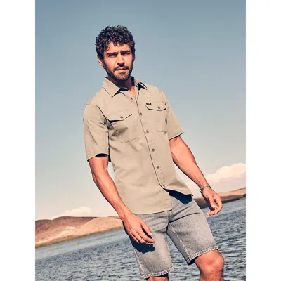 Wrangler Men's Micro Ripstop Shirt In Agave Green