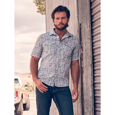Wrangler Men's Novelty Print Shirt In Bandana Blue