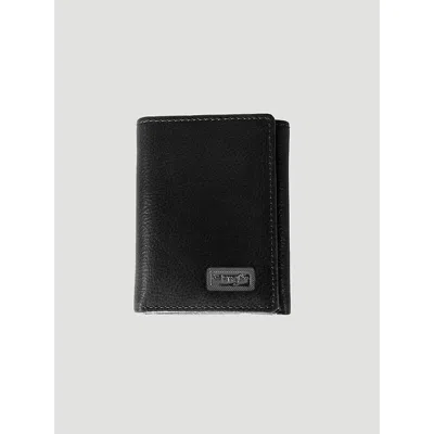 Wrangler Men's Pebble Leather Wallet In Black