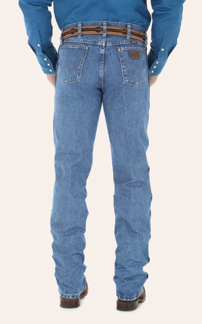 Wrangler Men's Premium Performance Cowboy Cut Medium Wash Regular Fit Straight Leg Jeans In Blue