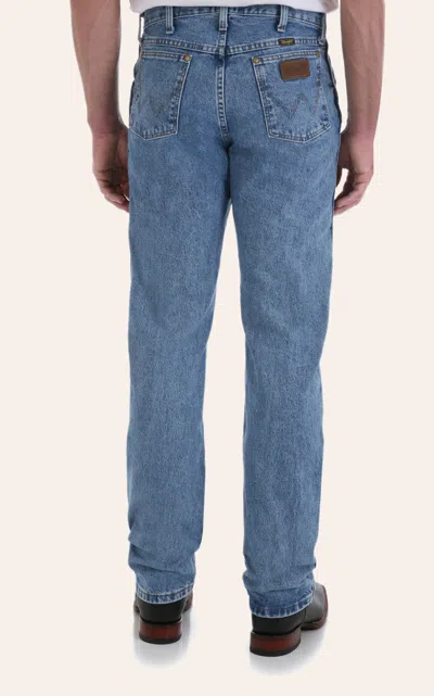 Wrangler Men's Premium Performance Cowboy Cut Medium Wash Regular Fit Straight Leg Jeans In Blue
