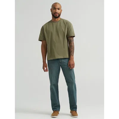 Wrangler Men's Relaxed Fit Flex Jean In Grey Tint In Green