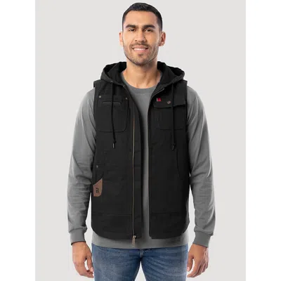 Wrangler Men's Riggs Workwear® Hooded Vest In Black