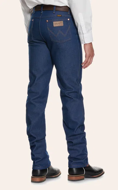 Wrangler Men's Rigid Indigo Cowboy Cut Slim Fit Jeans In Blue