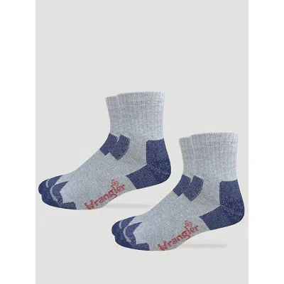 Wrangler Men's Steel Toe Ultra-dri Socks (2-pack) In Grey In Multi