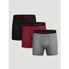 Wrangler Men's Stretch Performance Boxer Brief (3-pack) In Black/red/grey In Multi