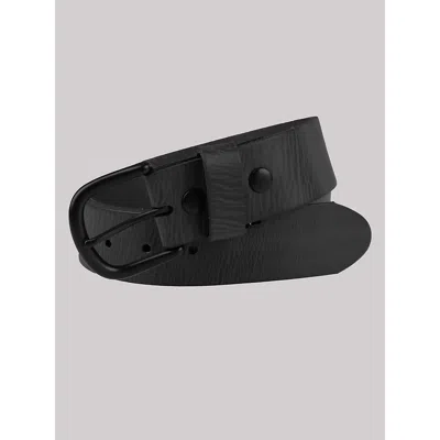 Wrangler Men's Tanned Leather Belt In Black