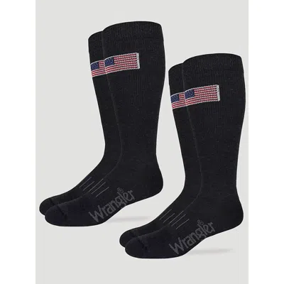Wrangler Men's Ultra-dri® Usa Tall Boot Sock In Charcoal In Gray