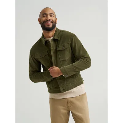 Wrangler Men's Unlined Corduroy Jacket In Olive Night In Green