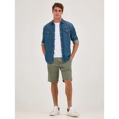 Wrangler Men's Utility Fatigue Short In Spruce In Green