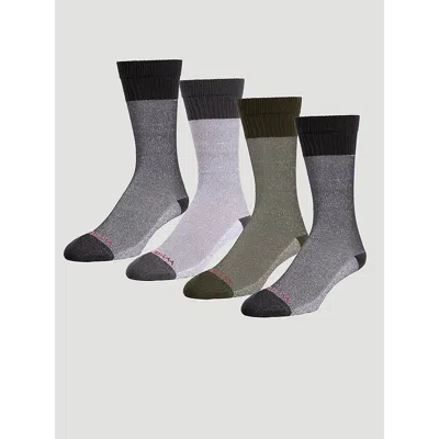 Wrangler Men's Warmest Boot Sock (4-pack) In Multi