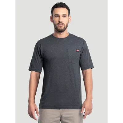 Wrangler Men's Workwear Heather Pocket T-shirt In Black