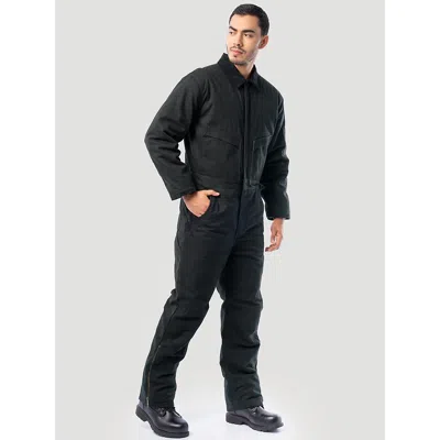 Wrangler Men's Workwear Insulated Flex Duck Coverall In Jet Black