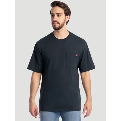 Wrangler Men's Workwear Pocket T-shirt In Dark Navy In Blue