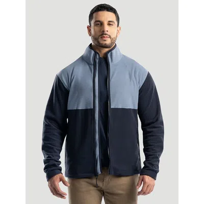 Wrangler Men's  Atg™ Color Block Mock Neck Jacket In Grey/black In Multi