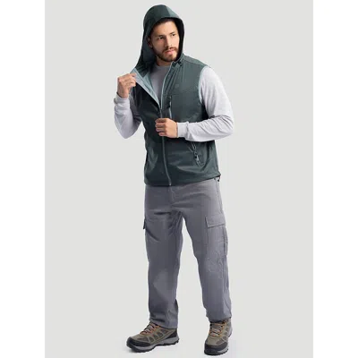 Wrangler Men's  Atg™ Hooded Flex Vest In Slate/blue In Multi