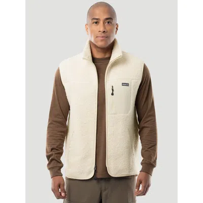 Wrangler Men's  Atg™ Sherpa Utility Hiking Vest In Bone White