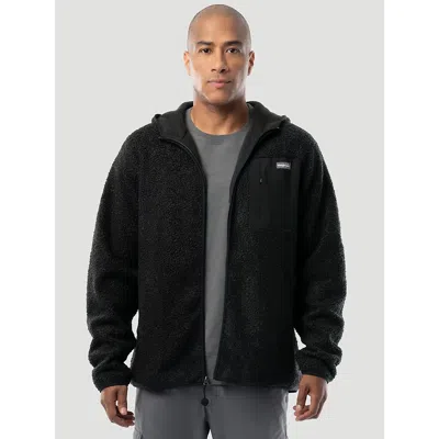 Wrangler Men's  Atg™ Sherpa Zip Front Jacket In Black Caviar