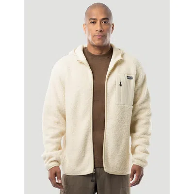 Wrangler Men's  Atg™ Sherpa Zip Front Jacket In Bone White In Neutral
