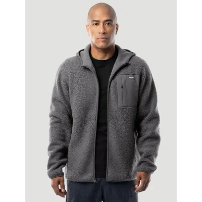 Wrangler Men's  Atg™ Sherpa Zip Front Jacket In Grey In Gray