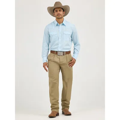 Wrangler Men's  Casuals® Pleated Front Relaxed Fit Pants In Khaki In Brown