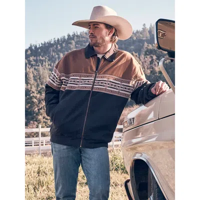 Wrangler Men's ® Checotah® Bomber Jacket In Chocolate Torte In Multi
