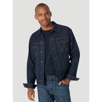 Wrangler Men's ® Classic Denim Trucker Jacket In Dark Wash In Blue