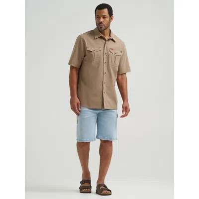 Wrangler Men's ® Five Star Premium Carpenter Shorts In Light Stone In Blue
