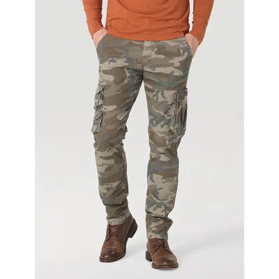 Wrangler Men's ® Flex Tapered Cargo Pant In Brown Jungle Camo In Multi