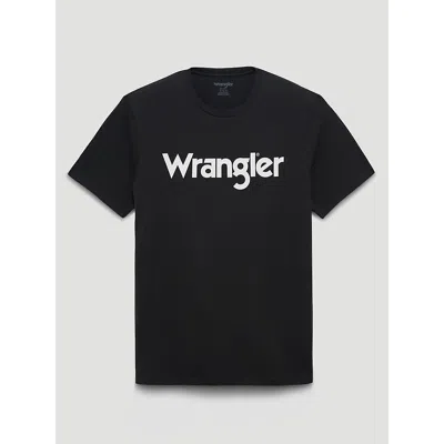 Wrangler Men's  Kabel Logo T-shirt In Jet Black