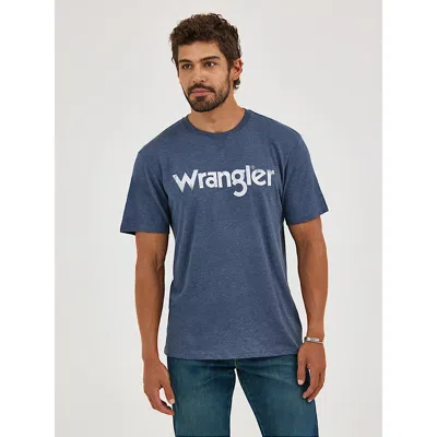 Wrangler Men's  Kabel Logo T-shirt In Navy In Blue