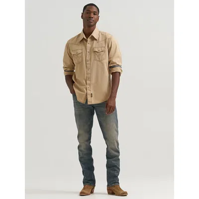 Wrangler Men's  Retro® Slim Fit Straight Leg Jean In Dark Knight Stretch In Gray