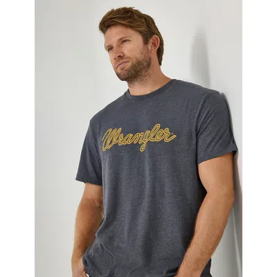Wrangler Men's ® Rope Logo T-shirt In Asphalt In Gray