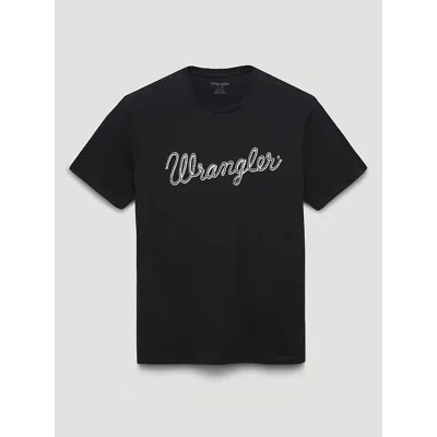 Wrangler Men's ® Rope Logo T-shirt In Jet Black